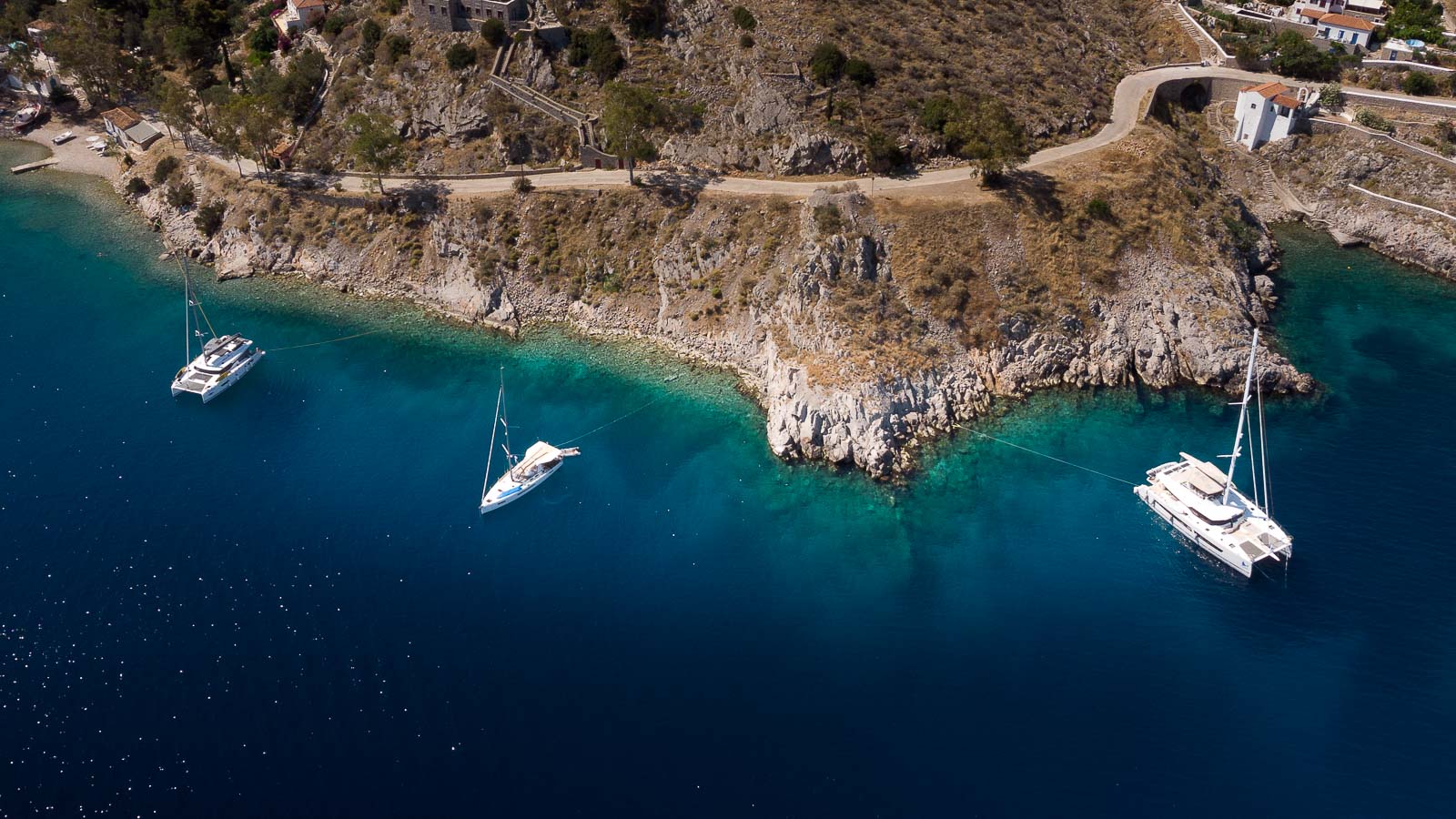 Mandraki Bay, Hydra, Griekenland